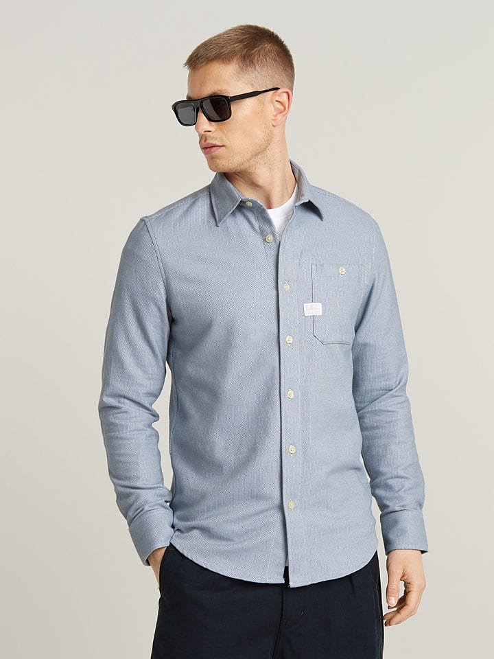 G-Star Koszula - Slim fit - w kolorze błękitnym