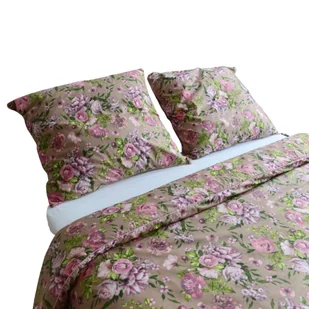 Pościel bawełniana - różowe kwiaty [Rozmiar: 140/200 i 70/80] - Pościel - miniaturka - grafika 1