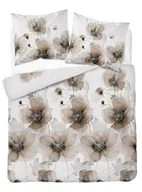 Pościel - Pościel satynowa 220x200 kremowa beżowa jasna kwiaty Home Satin - miniaturka - grafika 1