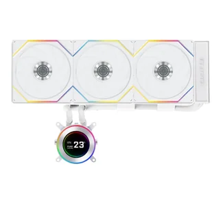 Lian Li GA II Hydroshift II LCD-C 360TL Obudowa komputera Chłodnica cieczy all-in-one 12 cm Biały 1 szt. - Chłodzenie wodne - miniaturka - grafika 1