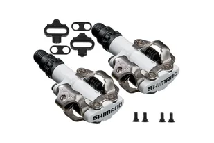 SHIMANO Pedały SPD PD-M520 biały / Wersja zestawu: podstawowy EPDM520W - Części rowerowe - miniaturka - grafika 1