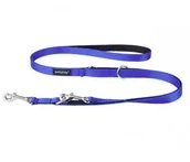 Smycze dla psów - Ami Play Smycz Taśma Twist 6w1 100-200cm L niebiesk - miniaturka - grafika 1