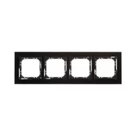 Klawisze i ramki - Ospel Impresja szkło czarne ramka R-4YGC/32/25 R-4YGC/32/25 - miniaturka - grafika 1