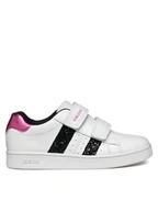 Buty dla dziewczynek - Geox Sneakersy J Eclyper Girl J45LRA 000BC C0404 M Biały - miniaturka - grafika 1