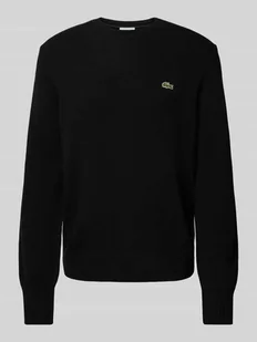Sweter z dzianiny o kroju regular fit z czystej wełny - Swetry męskie - miniaturka - grafika 1