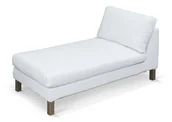 Pokrowce na meble - Dekoria Pokrowiec na szezlong Karlstad wolnostojący krótki Snow White biały) szezlong Karlstad wolnostojący Cotton Panama 732-702-34 - miniaturka - grafika 1