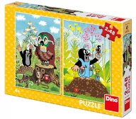 Puzzle - Dino Krecik na polanie 2x 48 elementów - miniaturka - grafika 1