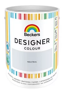 Beckers Farba do ścian i sufitów DESIGNER COLOUR 5 l Neutral - Farby wewnętrzne - miniaturka - grafika 1