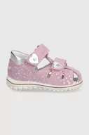 Buty dla dziewczynek - Primigi sandały zamszowe kolor różowy - miniaturka - grafika 1