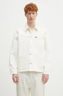 Lacoste koszula jeansowa męska kolor beżowy regular z kołnierzykiem klasycznym CH9222 - Koszule męskie - miniaturka - grafika 1