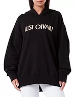Bluzy damskie - Just Cavalli Bluza damska, 900 czarna, M - miniaturka - grafika 1
