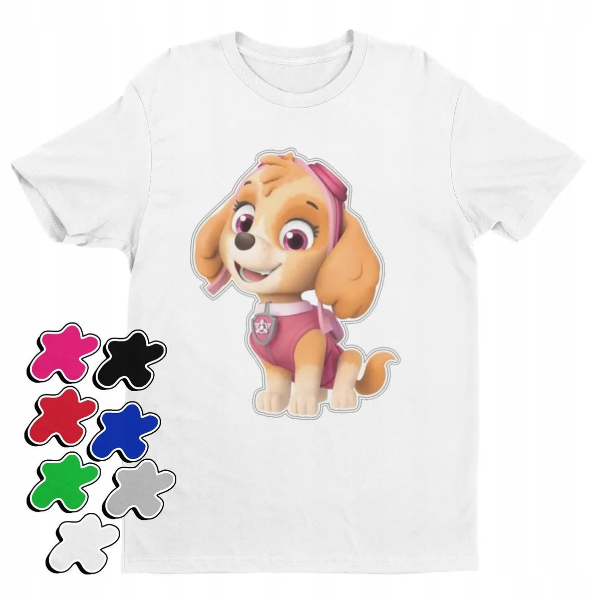 Koszulka T-Shirt Dziecięca Z Nadrukiem Psi Patrol Skye Dzieci -M 134-140