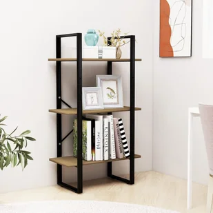 vidaXL Regał brązowy 60x30x105 cm lite drewno sosnowe 806515 - Regały - miniaturka - grafika 1