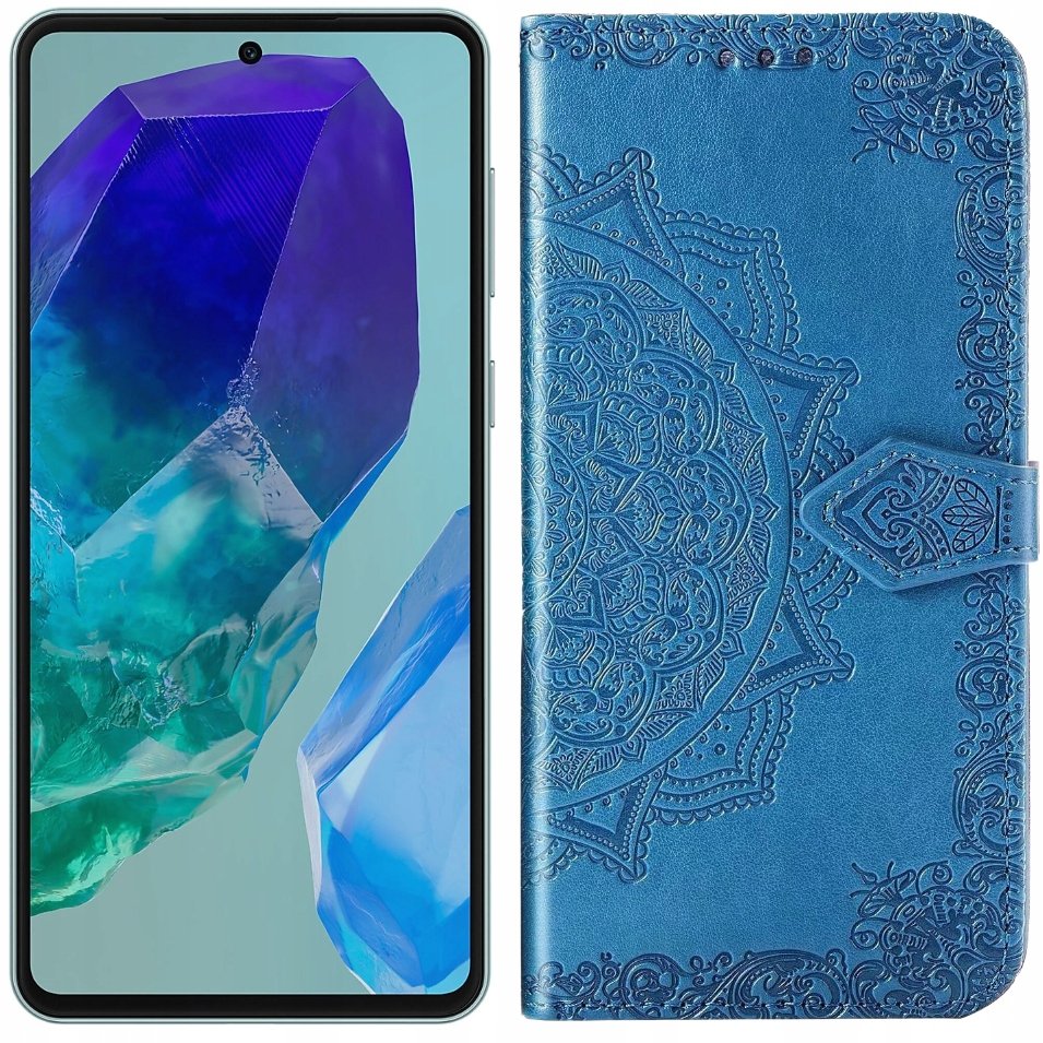 Etui Eko Skóra Z Klapką Do Samsung Galaxy M55 5G Portfel Obudowa Plecki