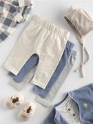 Śpiochy dla niemowląt - Reserved - Bawełniane spodnie 3 pack - kremowy - miniaturka - grafika 1