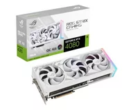Karty graficzne - ASUS GeForce RTX 4080 ROG Strix WHITE OC 16GB GDDR6 - miniaturka - grafika 1