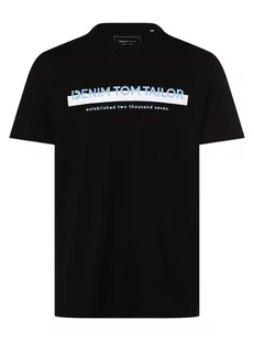 Tom Tailor Denim - T-shirt męski, czarny - Koszulki męskie - miniaturka - grafika 1