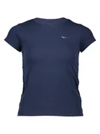 Koszulki i topy damskie - Pepe Jeans Koszulka w kolorze granatowym - miniaturka - grafika 1