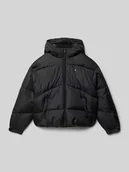 Kurtki i płaszcze dla dziewczynek - Kurtka pikowana z naszywką z logo - miniaturka - grafika 1