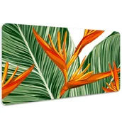 Podkładki na biurko - Mata z nadrukiem na biurko Liście palmowe 100x50 cm, Dywanomat - miniaturka - grafika 1