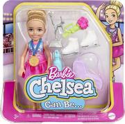 Lalki dla dziewczynek - Lalka Barbie Chelsea Możesz być Kariera Łyżwiarka - miniaturka - grafika 1