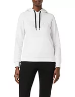 Bluzy damskie - Mizuno Damska bluza z kapturem Mizuno, biała, XS - miniaturka - grafika 1