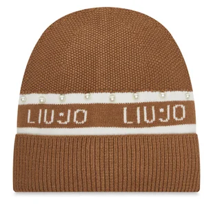 Czapka Liu Jo TF5239 MA92F Beżowy - Czapki damskie - miniaturka - grafika 1