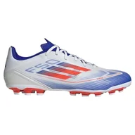 Piłka nożna - adidas Buty piłkarskie unisex F50 League ze sztucznej trawy, Ftwr biały słoneczny czerwony jasny niebieski, 38 2/3 EU - miniaturka - grafika 1
