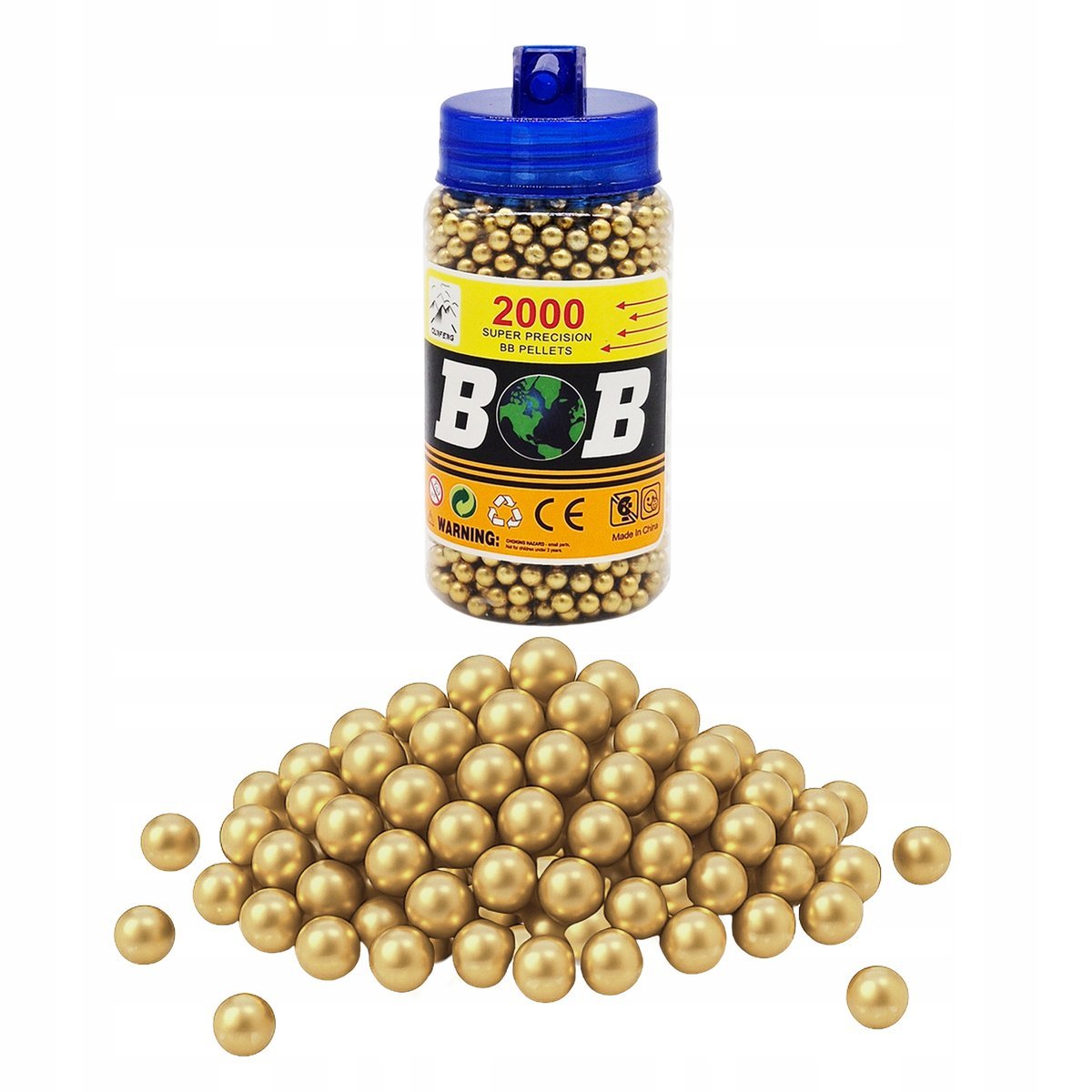 KULKI PLASTIKOWE DO PISTOLETU NABOJE 2000 szt 6mm z dozownikiem