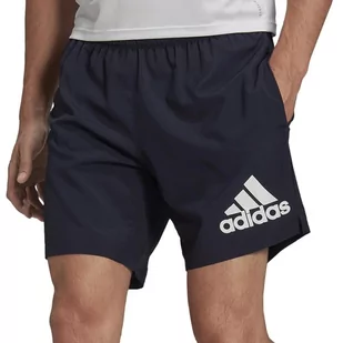 Spodenki adidas Run It Short HB7474 - granatowe - Adidas - Spodnie sportowe męskie - miniaturka - grafika 1