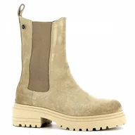 Botki damskie - Beżowe sztyblety platformie CARINII - Carinii - miniaturka - grafika 1