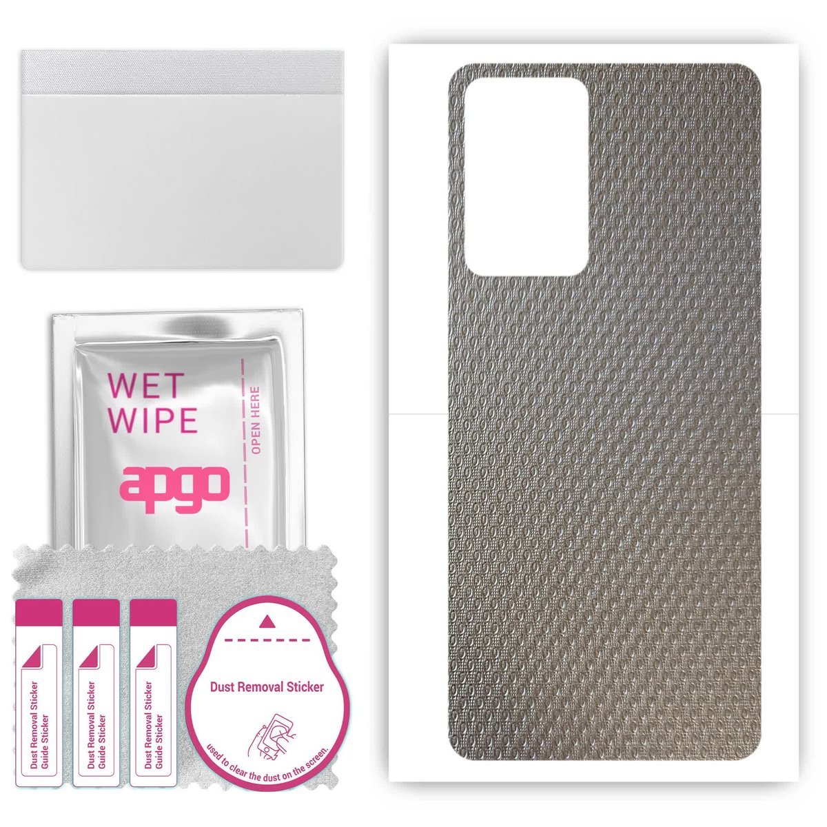 Folia naklejka skórka strukturalna na TYŁ do Oppo Reno7 PRO - Aluminium krople - apgo SKINS