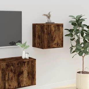 Lumarko Wiszące szafki TV, 2 szt., przydymiony dąb, 40x34,5x40 cm - Szafki RTV - miniaturka - grafika 5