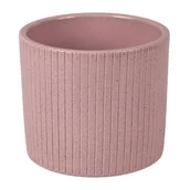 Donice - Osłonka cylinder Verical 13 cm różowy - miniaturka - grafika 1