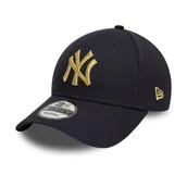 Czapki i chusty sportowe męskie - Czapka z daszkiem New Era 9FORTY MLB NY New York Yankees Metallic Navy Strapback - 60595195 - miniaturka - grafika 1