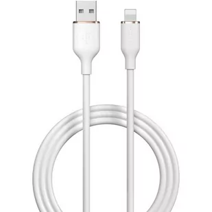 Kabel USB - Lightning DEVIA Jelly 2.4A 1.2 m Biały - Kable USB - miniaturka - grafika 1