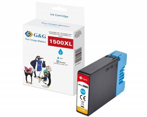 Tusz G&G Tusza komp. m. Canon PGI-1500XLC/9229B001 XL-kartridż Cy 9351