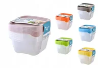 Pojemniki kuchenne - Zestaw Pojemników Plastikowych 1.2L 5Szt. 431027 - miniaturka - grafika 1