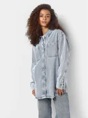 Kurtki damskie - Noisy May Kurtka jeansowa Alva 27029311 Niebieski Regular Fit - miniaturka - grafika 1