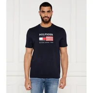 Koszulki męskie - Tommy Hilfiger T-shirt Regular Fit - miniaturka - grafika 1