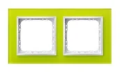 Klawisze i ramki - Ospel Impresja szkło limonka ramka R-2YGC/60/00 R-2YGC/60/00 - miniaturka - grafika 1