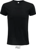 Koszule męskie - SOLs 03564 Koszula męska, Epic Uni T-Shirt, Jersey 140 - Kolor: Głęboka czerń - Rozmiar: XL - miniaturka - grafika 1