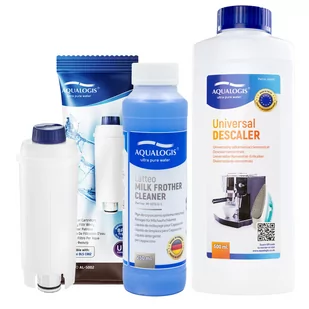 Zestaw Delonghi - AL-S002, Uniwersalny Odkamieniacz 500ml, Latteo 250ml - Akcesoria i części do ekspresów do kawy - miniaturka - grafika 1