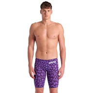 Kąpielówki męskie - Strój startowy Arena Carbon AIR2 LE Jammer Leopard LEOPARD SKIN VIOLET 55 - miniaturka - grafika 1