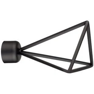 Końcówka do karnisza Space czarny mat 19 mm Inspire - Karnisze - miniaturka - grafika 1