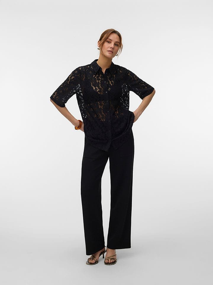 Vero Moda Bluzka w kolorze czarnym