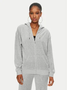 Juicy Couture Bluza Halan JCWAS24342 Szary Oversize - Bluzy damskie - miniaturka - grafika 1