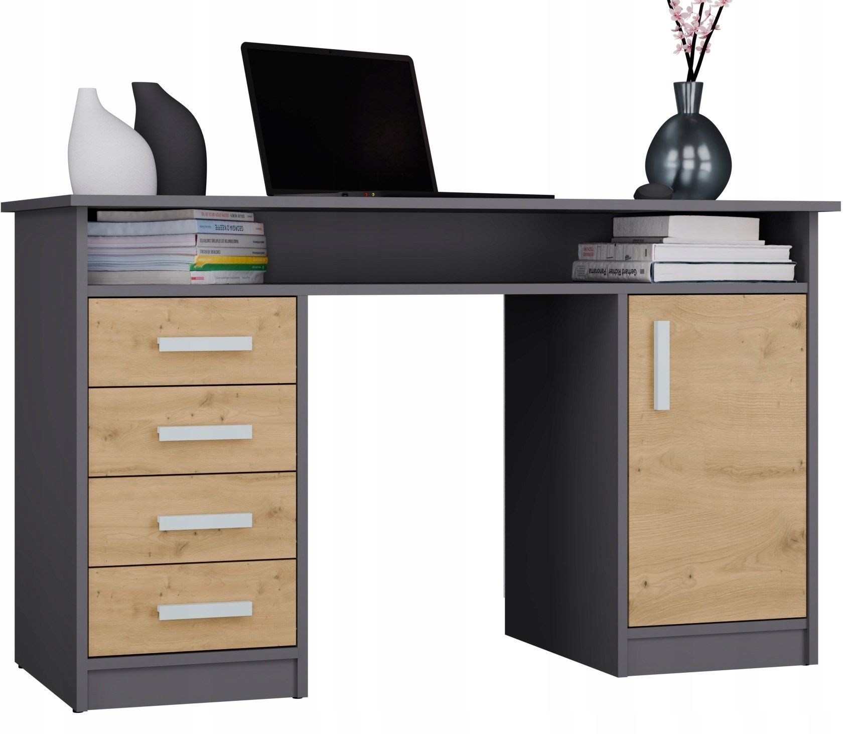 BIURKO ADA ANTRACYT DĄB ARTISAN 125 Cm