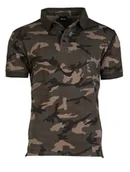 Koszulki męskie - Mil-Tec Koszulka Polo Pikee Woodland - 3XL - miniaturka - grafika 1