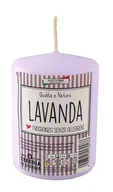 Świece - Świeca zapachowa lawenda Ø 7 cm godz. 10 cm - Bez alergenów - miniaturka - grafika 1